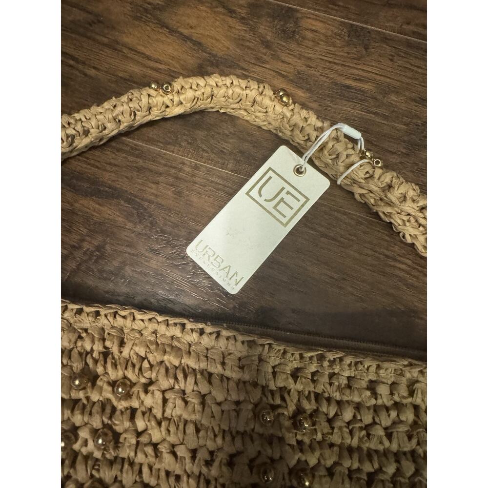Urban Expressions Clarissa Beaded Shoulder Bag Ivory Gold - Picture 3 of 7